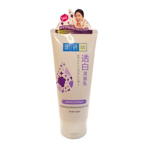 Hada Labo Grape Extract Face Wash 100g โฟมล้างหน้าอ่อนโยน ช่วยทำความสะอาดผิว พร้อมสารสกัดองุ่นแดงและไฮยาลูโรนิคแอซิด เติมความชุ่มชื้นและเพิ่มความกระจ่างใส เหมาะสำหรับทุกสภาพผิว