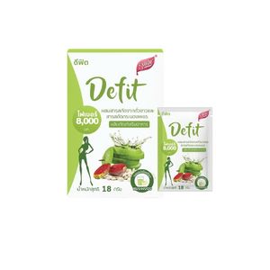 Sunte Defit Fiber 8000mg (18g x 4 ซอง) ผลิตภัณฑ์ใยอาหารผงรสแอปเปิ้ล ช่วยเพิ่มกากใย สนับสนุนระบบขับถ่ายให้เป็นปกติ พร้อมช่วยให้รู้สึกอิ่มและควบคุมน้ำหนักได้ดียิ่งขึ้นทุกวัน