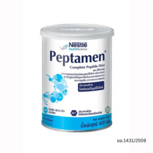 Nestle Peptamen กลิ่นวานิลลา 400 กรัม อาหารทางการแพทย์สูตรเปปไทด์ ดูดซึมง่าย มีโปรตีนเวย์เป็ปไทด์และ MCT เหมาะสำหรับผู้ป่วยที่มีปัญหาระบบย่อยและการดูดซึม