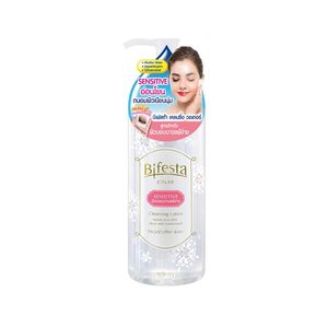 คลีนซิ่งโลชั่น Bifesta Sensitive Cleansing Lotion 300ml สูตรอ่อนโยนสำหรับผิวบอบบางและผิวแพ้ง่าย ช่วยทำความสะอาดเครื่องสำอางและสิ่งสกปรกอย่างหมดจด พร้อมคงความชุ่มชื้นให้ผิวไม่แห้งตึง