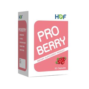 HOF Proberry 30 แคปซูล ผลิตภัณฑ์โพรไบโอติกพร้อมสารสกัดเบอร์รี่ ช่วยสนับสนุนระบบย่อยอาหาร ปรับสมดุลจุลินทรีย์ในลำไส้ และเสริมภูมิคุ้มกันให้แข็งแรง เหมาะสำหรับดูแลระบบทางเดินอาหารทุกวัน