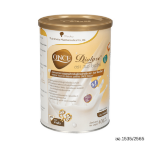 Otsuka Once Dialyze 400 กรัม อาหารทางการแพทย์สูตรครบถ้วน เหมาะสำหรับผู้ป่วยระยะล้างไต ช่วยควบคุมอิเล็กโทรไลต์และสมดุลน้ำในร่างกาย