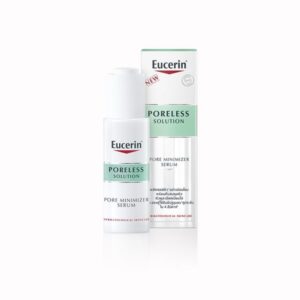 Eucerin Poreless Solution Pore Minimizer Serum 30ml เซรั่มกระชับรูขุมขนและจัดการสิ่งอุดตัน เหมาะกับผิวมันและมีแนวโน้มเป็นสิวง่าย เนื้อบางเบา ซึมไวเพื่อผิวเรียบเนียนขึ้น