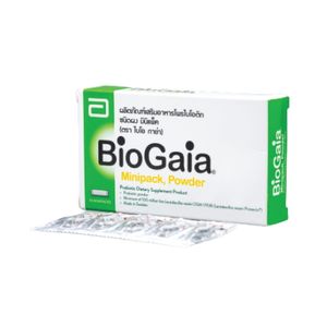 BioGaia Minipack Powder Probiotic 10 ซอง โพรไบโอติกแบบผงที่มี Lactobacillus reuteri DSM 17938 ช่วยปรับสมดุลระบบขับถ่าย บรรเทาอาการท้องผูกและปวดท้อง พร้อมสนับสนุนสุขภาพทางเดินอาหารทุกวัน