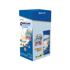 Wellnova Colosure Powder Vanilla 50 g (6 ซอง) ผงอาหารเสริมรสวานิลลาละลายน้ำง่าย เติมเต็มสารอาหารและพลังงาน เหมาะสำหรับเสริมโภชนาการในแต่ละวัน