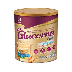 Glucerna Plus Wheat 400 g — อาหารสูตรเฉพาะเพื่อช่วยดูแลระดับน้ำตาลในเลือดและให้โภชนาการครบถ้วน เหมาะสำหรับผู้ที่ต้องการควบคุมระดับน้ำตาลและดูแลสุขภาพทั่วไประยะยาว