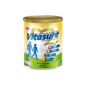 Vitasure Vanilla 400g เครื่องดื่มนมแพะผงรสวานิลลาชงละลายง่าย ไม่เติมน้ำตาล ให้โปรตีนสูง พร้อมแคลเซียม วิตามินและแร่ธาตุ ช่วยเสริมโภชนาการและการดูแลกระดูกให้แข็งแรง เหมาะสำหรับทุกเพศวัยทุกวัน
