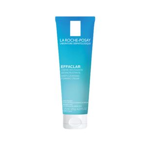 La Roche‑Posay Effaclar Deep Cleansing Foaming Cream 125ml โฟมล้างหน้าล้ำลึกสำหรับผิวมันและผิวสิวง่าย ช่วยจัดการความมันและสิ่งอุดตัน พร้อมลดโอกาสการเกิดสิว ใช้ได้ทุกวันทั้งเช้า‑เย็น