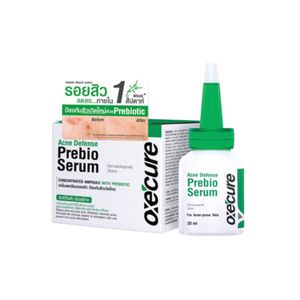 OXE’CURE Acne Defense Prebio Serum 20ml เซรั่มลดรอยสิวและป้องกันสิวเกิดใหม่ ด้วย Encapsulated prebiotic และสารสกัดพืช ช่วยฟื้นฟูผิวให้แข็งแรง พร้อมเติมความชุ่มชื้น เหมาะกับผิวเป็นสิวและผิวแพ้ง่าย