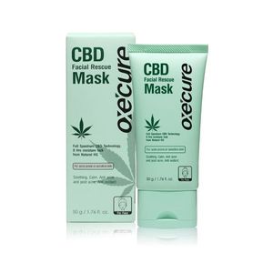 Oxe Cure CBD Facial Rescue Mask 50g มาส์กบำรุงผิวหน้า CBD ช่วยปลอบประโลมผิว ลดความมันเติมความชุ่มชื้นยาวนานด้วยสูตรอ่อนโยน เหมาะสำหรับทุกสภาพผิว โดยเฉพาะผิวบอบบางและแพ้ง่าย