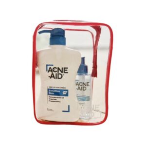 Acne Aid Set – Sensitive Gentle ชุดคลีนเซอร์สำหรับผิวแพ้ง่ายและเป็นสิวง่าย ประกอบด้วยคลีนเซอร์สูตรอ่อนโยนและเจลล้างหน้า ช่วยขจัดความมัน สิ่งสกปรกได้ล้ำลึก พร้อมเก็บความชุ่มชื้นให้ผิวไม่แห้งตึง เหมาะกับการใช้ทุกวัน
