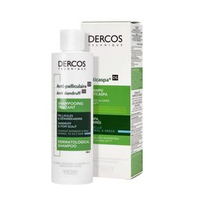 Vichy Dercos Anti-Pelliculaire Shampoo 200ml แชมพูสูตรขจัดรังแค ช่วยปรับสมดุลความมันบนหนังศีรษะ ฟื้นฟูหนังศีรษะแข็งแรง และลดการเกิดรังแคซ้ำ เหมาะสำหรับหนังศีรษะมีแนวโน้มระคายง่าย