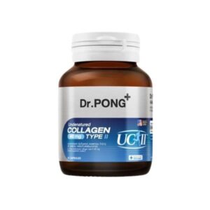 DR.PONG UC Collagen Type II 40 mg 30 แคปซูล คอลลาเจนชนิด Undenatured Type II ช่วยสนับสนุนสุขภาพข้อและกระดูก พร้อมส่งเสริมการเคลื่อนไหวที่คล่องตัว เหมาะสำหรับการบำรุงระบบโครงสร้างร่างกายทุกวัน
