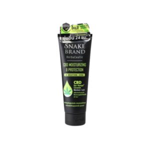 Snake Brand Herbaceutic CBD Moisturizing & Protection UV Brightening Serum 180ml เซรั่มบำรุงผิวผสมสารสกัด CBD, Hya Nanogel และวิตามิน X3 ช่วยเติมความชุ่มชื้นลึกและให้ผิวดูกระจ่างใส เนียนนุ่ม เหมาะสำหรับใช้ทุกวัน