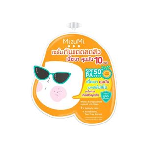 Mizumi UV Acne Matte Serum 6g เซรั่มกันแดด SPF50+ PA++++ สำหรับผิวมันและผิวเป็นสิวง่าย ช่วยควบคุมความมัน ลดสาเหตุการเกิดสิว พร้อมเนื้อแมตต์ไม่เหนอะหนะ