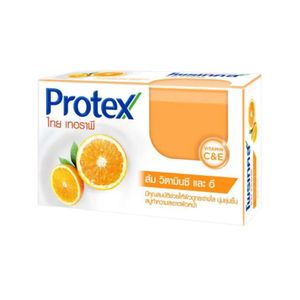 สบู่ก้อน Protex Thai Therapy Vitamin C & E Bar Soap 120g ทำความสะอาดผิวหน้าและผิวกาย พร้อมวิตามิน C & E ช่วยเผยผิวสะอาด กระจ่างใสและชุ่มชื้น เหมาะสำหรับใช้ทุกวัน
