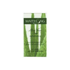 MAITHONG ไหมทอง สบู่สมุนไพร ว่านหางจระเข้ 100g ทำความสะอาดผิวหน้าและผิวกายอย่างอ่อนโยน พร้อมบำรุงให้ผิวชุ่มชื้นและแข็งแรง เหมาะสำหรับใช้ประจำวันทุกสภาพผิว