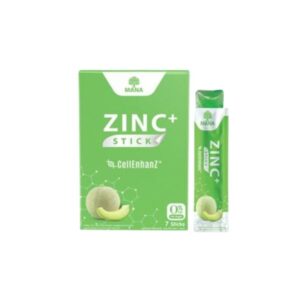 Mana Zinc Stick 7 ซอง — ผงชงดื่มสังกะสีช่วยเสริมระบบภูมิคุ้มกันและบำรุงผิว ผม และเล็บ เหมาะสำหรับผู้ที่ต้องการเพิ่มสารอาหารสำคัญในแต่ละวัน พร้อมพกพาง่าย