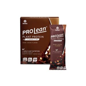 Mana Prolean Dark Cocoa 10 ซอง — ผงโปรตีนรสดาร์กโกโก้เสริมโภชนาการให้ครบถ้วน อร่อยเข้มข้น ช่วยสนับสนุนการสร้างและฟื้นฟูมวลกล้ามเนื้อ เหมาะสำหรับผู้ที่ต้องการเสริมโปรตีนในชีวิตประจำวัน
