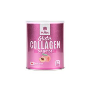 MANA Gluta Collagen Dipeptide+ 110g ผลิตภัณฑ์เสริมอาหารกลูต้าและคอลลาเจนไดเปปไทด์ ช่วยบำรุงผิวให้เรียบเนียน ยืดหยุ่น และสดใส พร้อมวิธีรับประทานง่าย เหมาะสำหรับการดูแลสุขภาพผิวทุกวัน