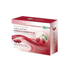 THP Acerola Cherryl Plus 30 แคปซูล ผลิตภัณฑ์เสริมอาหารวิตามินซีจากอะเซโรล่าเชอร์รี่ 1000 มก. ช่วยดูแลภูมิคุ้มกันและบำรุงผิวพรรณจากธรรมชาติ เหมาะสำหรับการดูแลสุขภาพประจำวัน