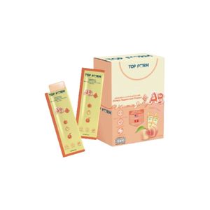 Top Form Vitamin Jelly AB Peach 10 ซอง วิตามินเยลลี่รสพีชอร่อย ๆ ที่รวมวิตามินและแร่ธาตุสำคัญ ช่วยเสริมภูมิคุ้มกันและพลังงาน เหมาะสำหรับทุกวัย รับประทานง่ายทุกวัน