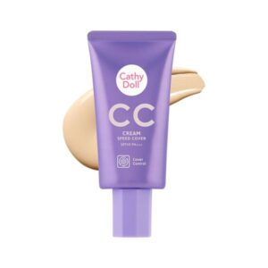 Cathy Doll CC Cream Speed Cover SPF50 PA+++ 01 LIGHT 50ml ซีซีครีมเนื้อบางเบา ปรับผิวให้เรียบเนียนพร้อมปกปิดจุดด่างดำและปกป้องผิวจากแสงแดดด้วย SPF50 PA+++ ให้ผิวดูฉ่ำโกลว์ตลอดวัน