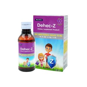 Dehec‑Z Zinc Syrup ดีเฮก‑ซี น้ำเชื่อมซิงค์รสองุ่น 60ml เสริมระบบภูมิคุ้มกันและช่วยบำรุงร่างกายในรูปแบบน้ำเชื่อม รับประทานครั้งละ 1 ช้อนชา (5ml) ทุกวัน พร้อมอาหาร