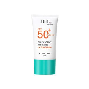 Lalio Daily Protect Whitening UV Sun Serum SPF50+ PA++++ 15ml กันแดดเซรั่มเนื้อบางเบา ปกป้องผิวจาก UVA/UVB พร้อมบำรุง เติมความชุ่มชื้น และควบคุมความมัน เหมาะสำหรับใช้ทุกวันทั้งก่อนแต่งหน้าและออกแดด