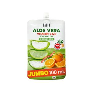 Lalio Aloe Vera Vitamin C & E Soothing Gel 100ml เจลบำรุงผิวหน้าและผิวกายสูตรว่านหางจระเข้ผสานวิตามิน C และ E เติมความชุ่มชื้นให้ผิวเรียบเนียน พร้อมบำรุงผิวใสสุขภาพดี เหมาะสำหรับทุกสภาพผิว