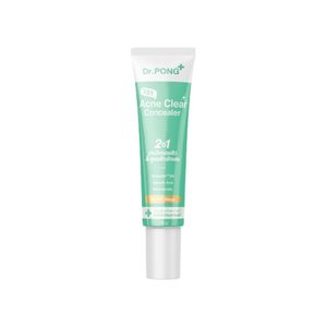 Dr.PONG 101 Acne Clear Concealer 2 in 1 10g คอนซีลเลอร์แต้มสิว ปกปิดรอยสิว จุดด่างดำ และรอยแดง พร้อมช่วยดูแลสิวอักเสบและเติมความชุ่มชื้น เหมาะสำหรับทุกสีผิว ใช้ง่ายทุกวัน