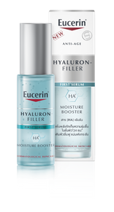 Eucerin Hyaluron-Filler First Serum Moisture Booster 30 ml เซรั่มเติมความชุ่มชื้นเนื้อเจลใสเข้มข้นด้วยไฮยาลูรอน พร้อมช่วยเตรียมผิวให้พร้อมรับการบำรุงขั้นต่อไปทุกวัน